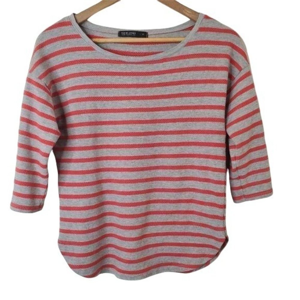 DAVID JONES | Striped Comfy Crew Neck Top